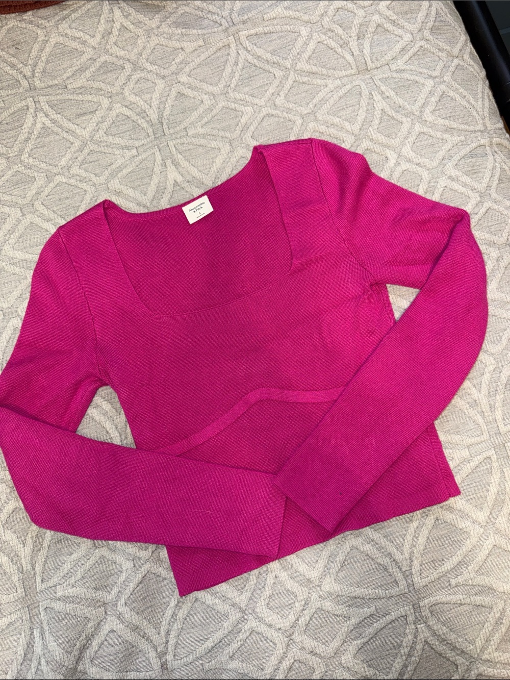 Abercrombie Cropped Bustier Sweater